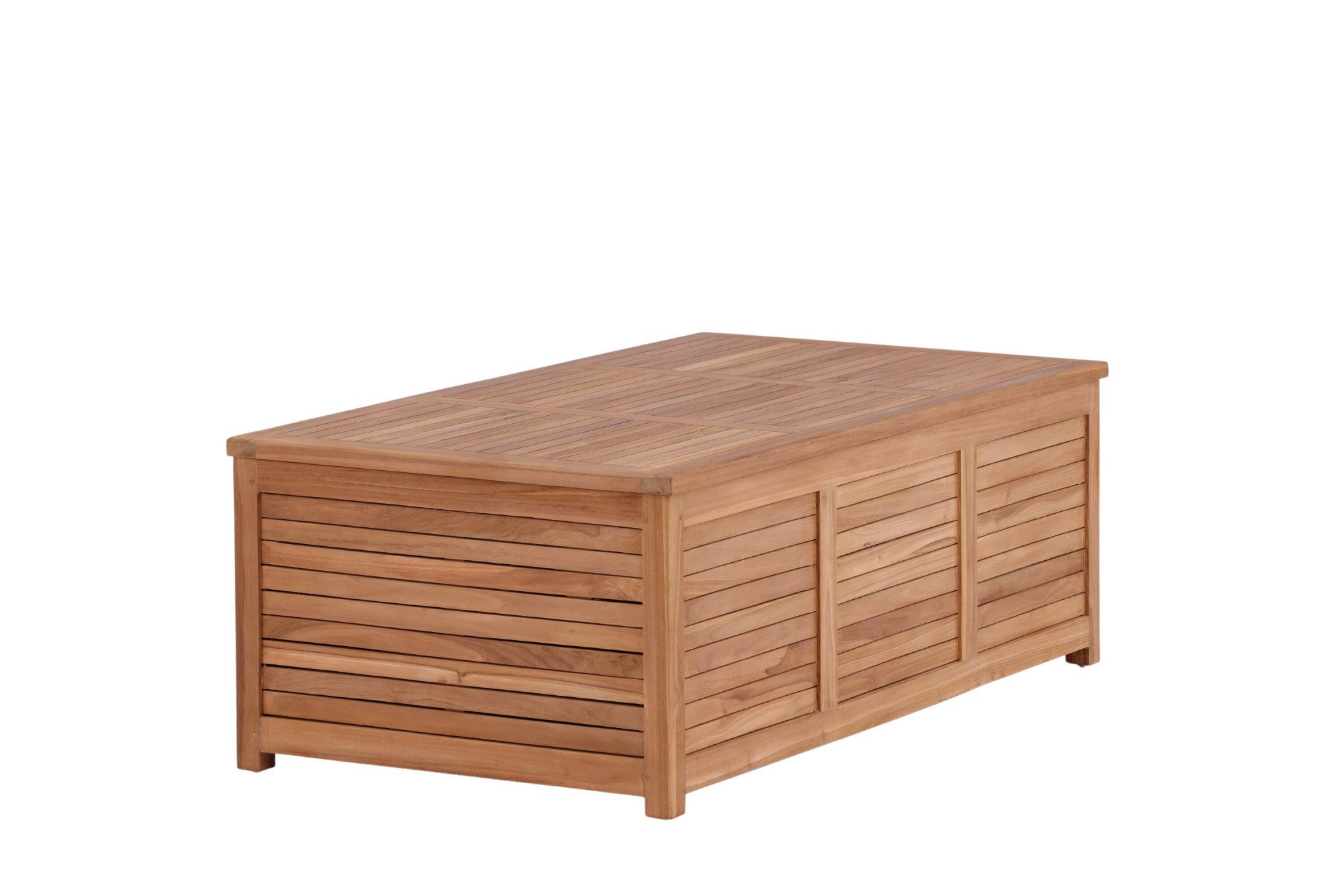 Venture Home Truhe Trento, Teakholz-Kissenbox, belastbar bis 150 kg, Aufbewahrungsbox, Edelholz natur, witterungsbeständig, sitzfähig