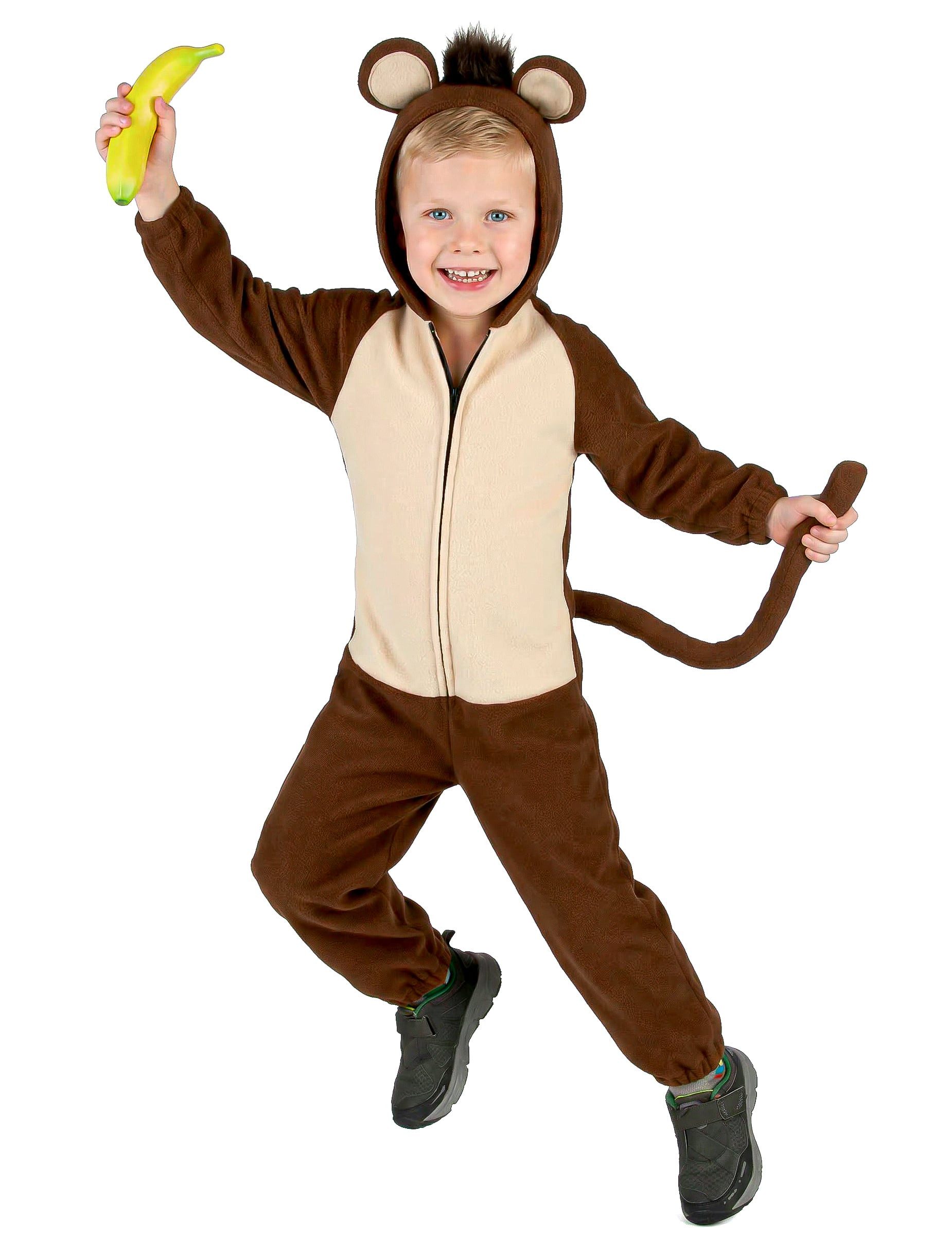 JADEO Kostüm Affenverkleidung Tier-Kinderkostüm braun-beige