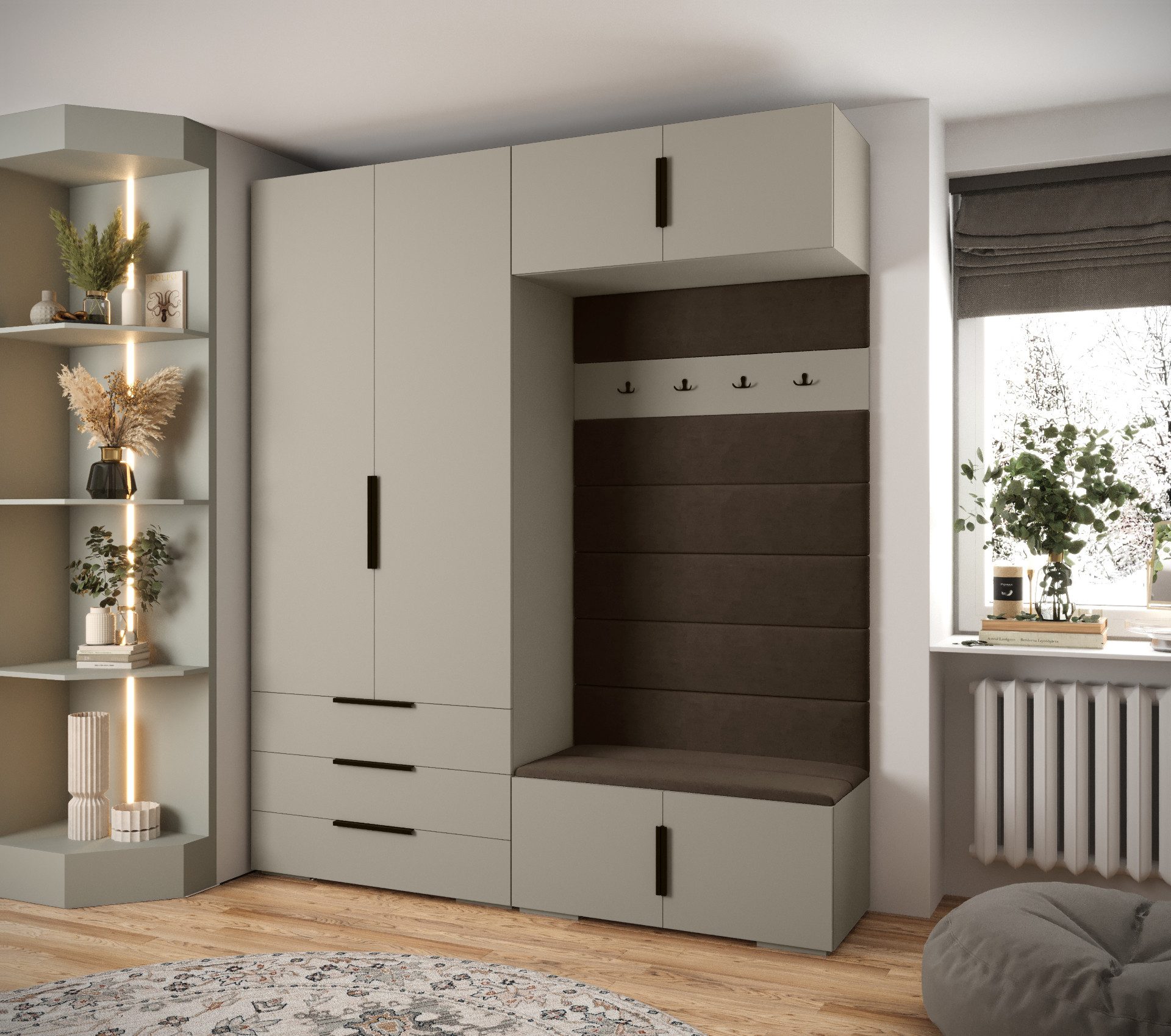 ABIKS MÖBEL Kompaktgarderobe INOVA 1 SATZ günstig online kaufen