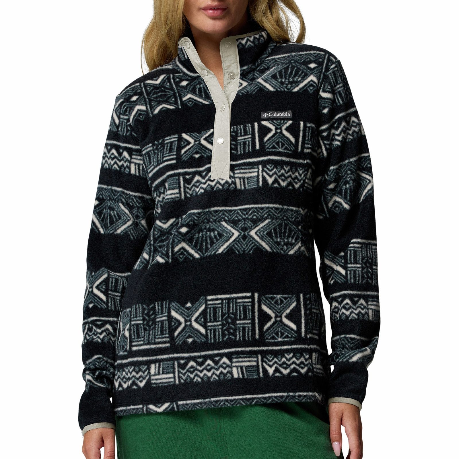 Columbia Fleecepullover Benton Springs™ Printed 1/2 Snap mit Knopfleiste günstig online kaufen