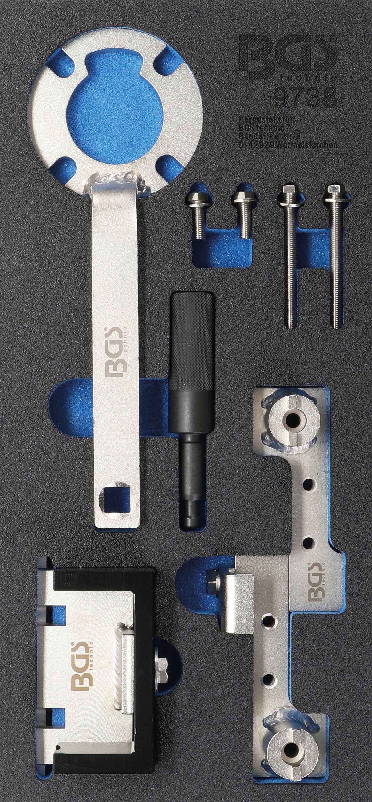 BGS Werkzeugset Werkstattwageneinlage 1/3: Motor-Einstellwerkzeug, für Ford  2.5, Volvo 1.6 - 2.5 &