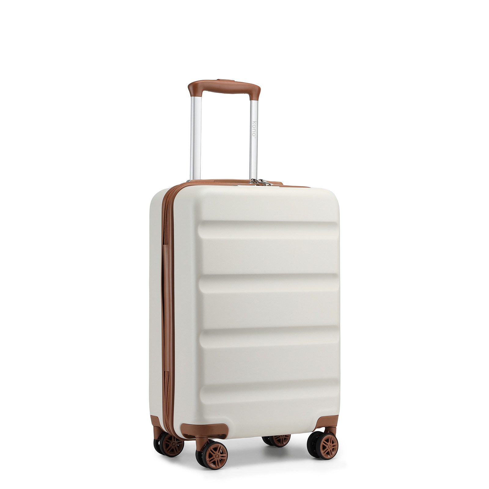 KONO Handgepäckkoffer Leichter Hartschalen-Trolley mit TSA-Schloss & 4 Spinnrollen von KONO