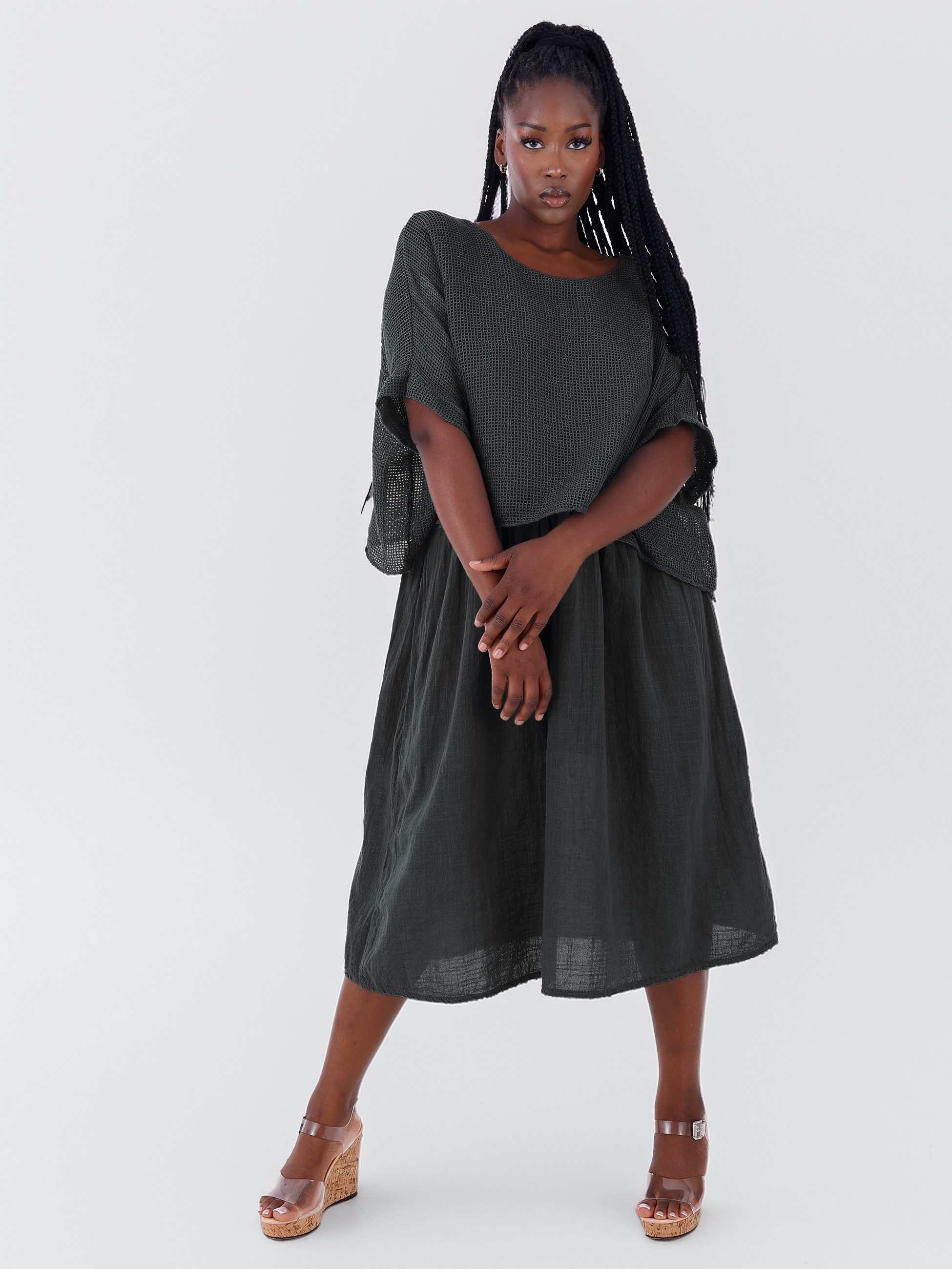YC Fashion & Style Sommerkleid Lagenlook-Kleid günstig online kaufen