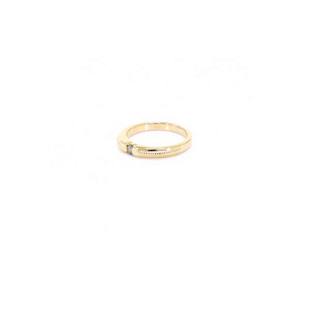 Cavill Diamantring Schicker Schokoladen-Diamant-Ring aus vergoldetem Silber (1-tlg)