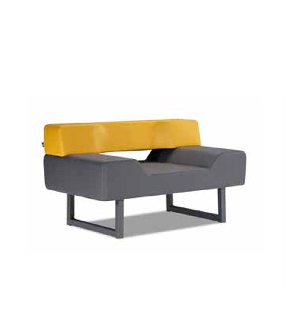 Xlmoebel Loungesessel Eleganter 1-Sitzer mit modernem Design in Gelb (1-St., 1-Sitzer), Made in Europa