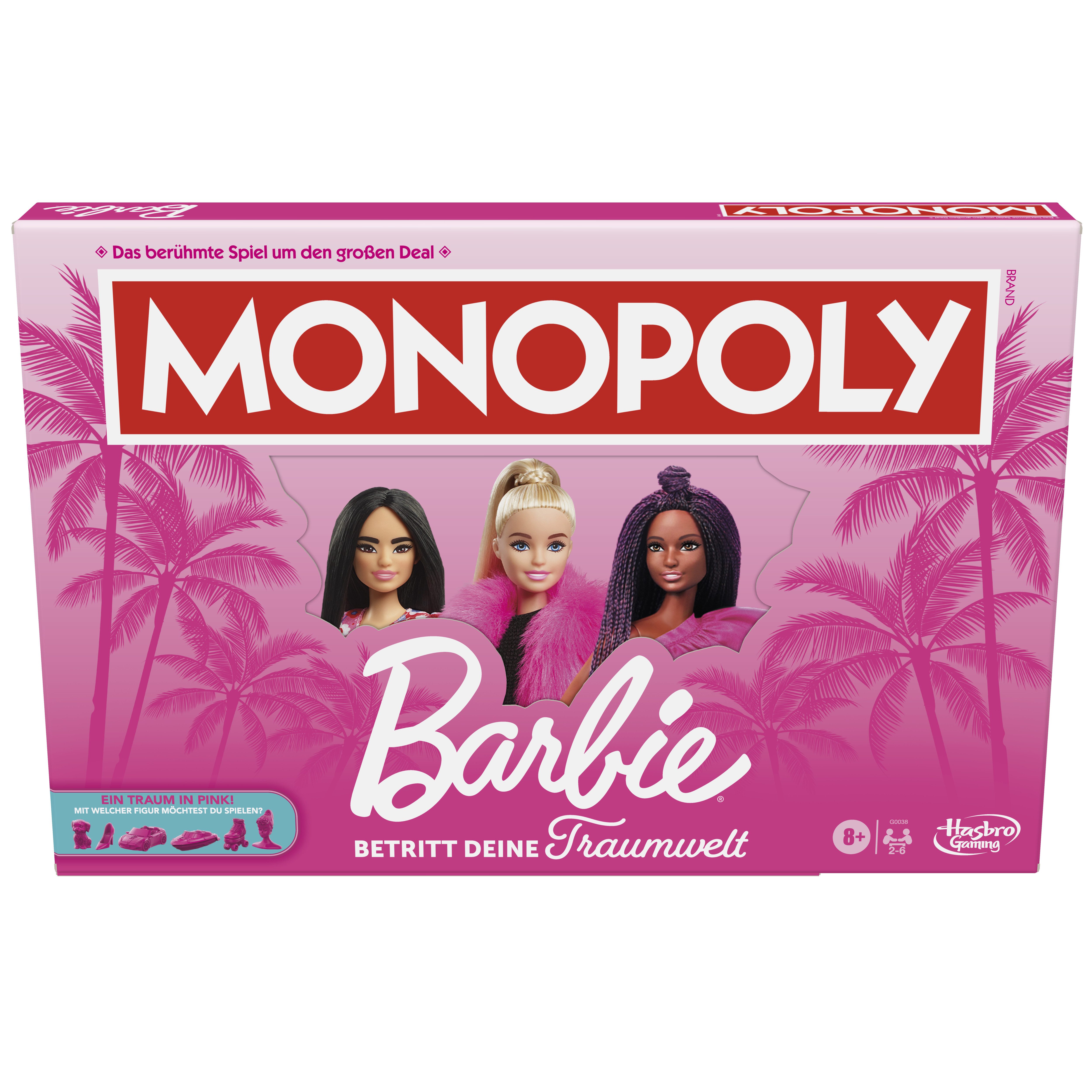 Hasbro Spielesammlung Monopoly Barbie Brettspiel G0038100, Monopoly Barbie (Hasbro Gaming)