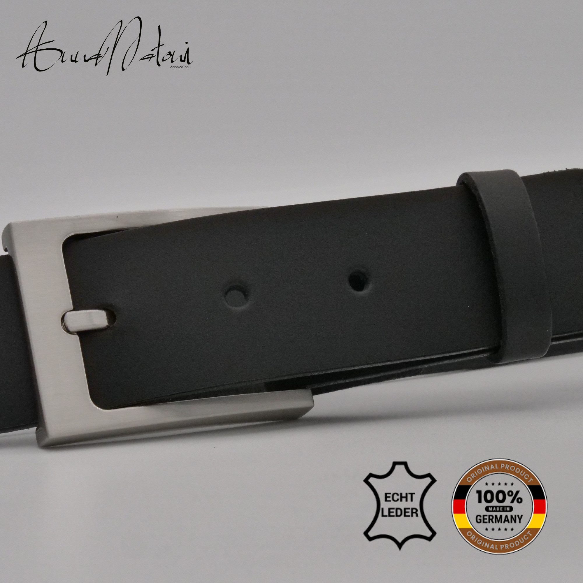 AnnaMatoni Ledergürtel AnnaMatoni Damen Basic Ledergürtel 3,5cm echt Leder günstig online kaufen