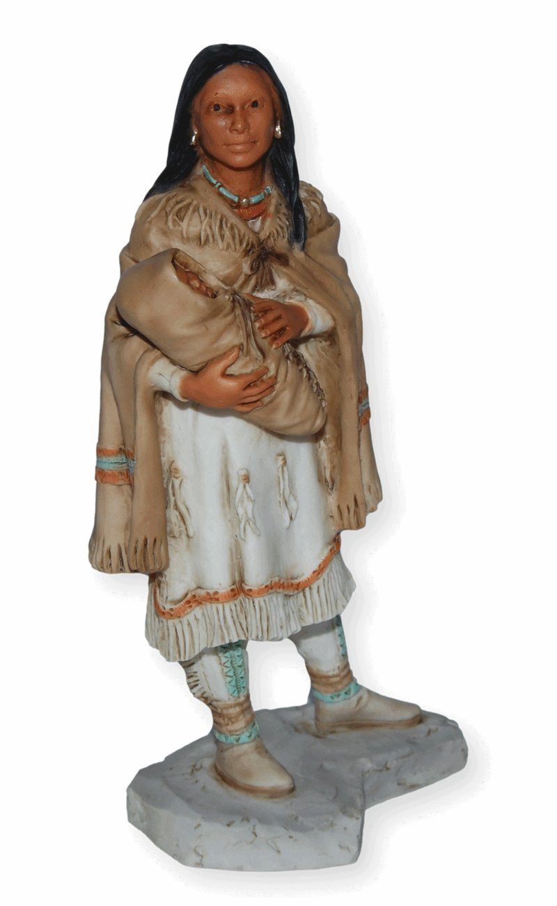 Kind Sacajawea Native mit Castagna American Dekofigur cm Dekofigur 15 H Castagna