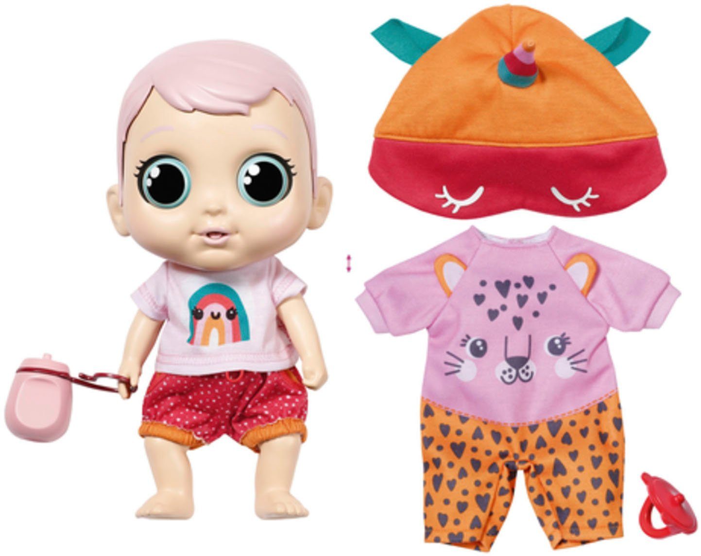 Zapf Creation® Babypuppe Chou Chou Baby, Pink, mit Soundeffekten und limitiertem Schlafanzug