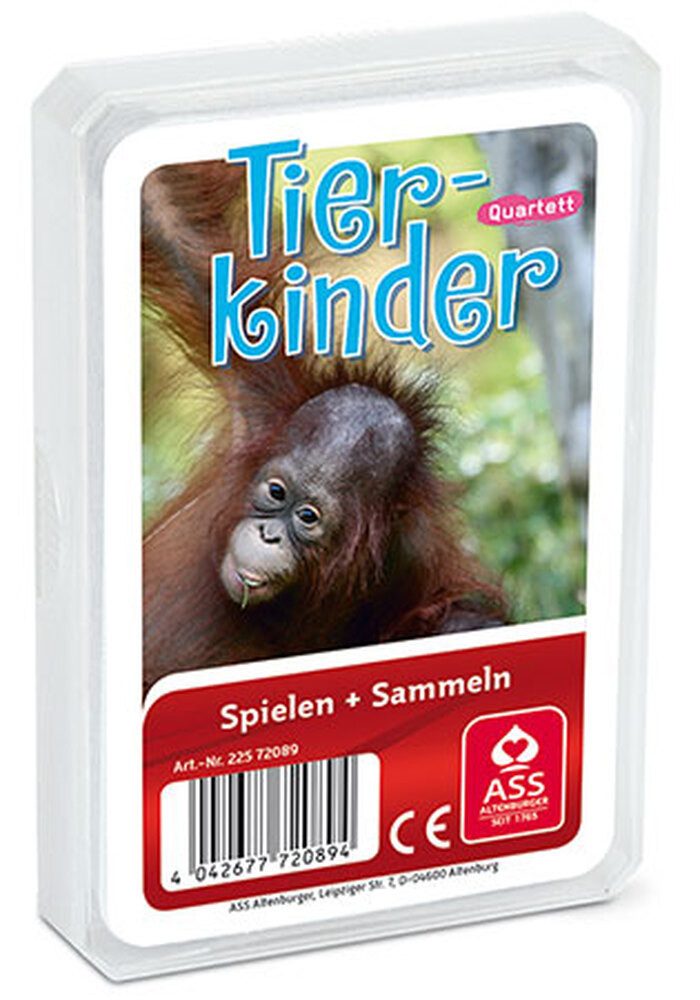 Cartamundi Spiel Tier-Quartett - Tier-Kinder