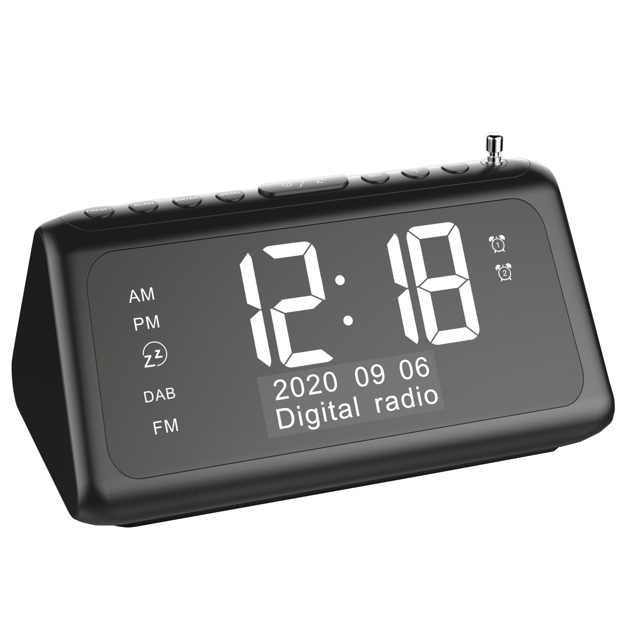 Funkwecker »DAB+ Funkradiowecker« DAB+ Radiowecker Funkwecker FM Signal