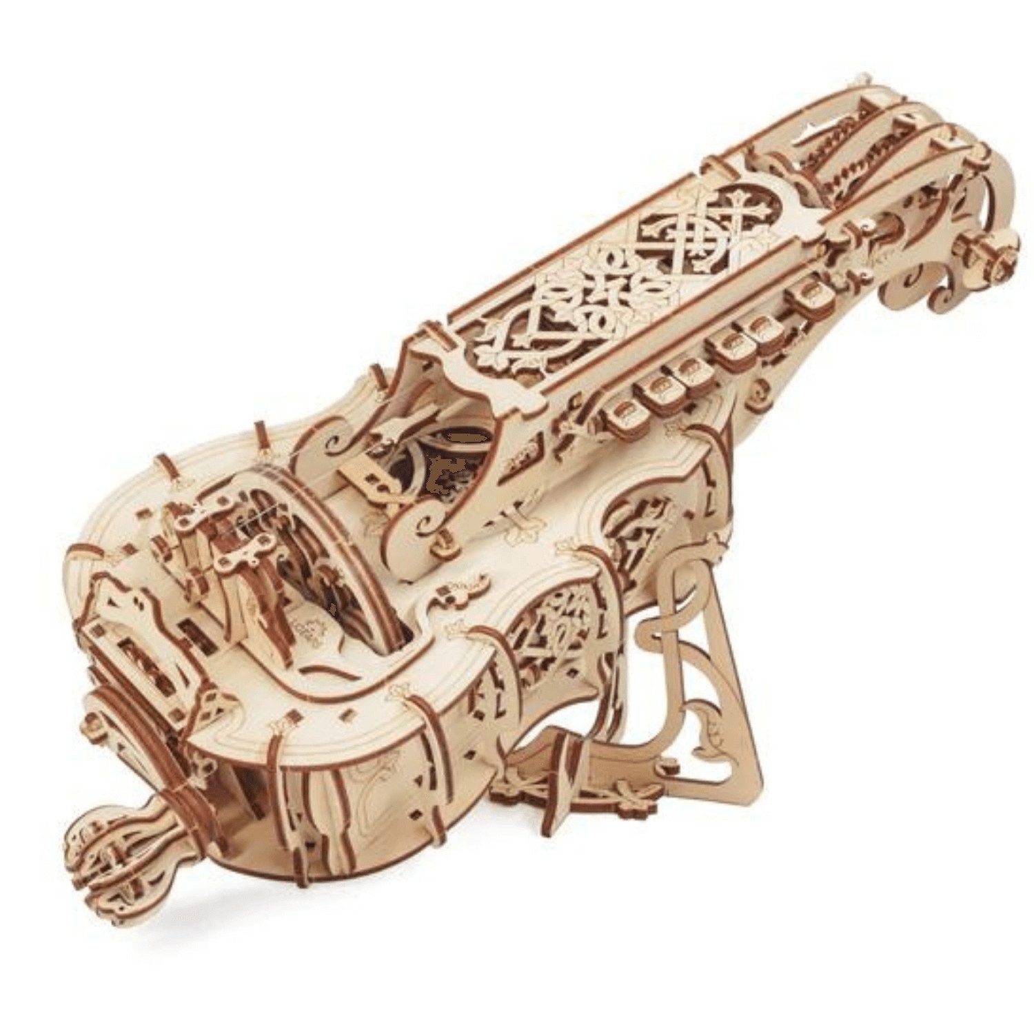 UGEARS Modellbausatz Hurdy Gurdy Drehleier aus Holz, (292-tlg)