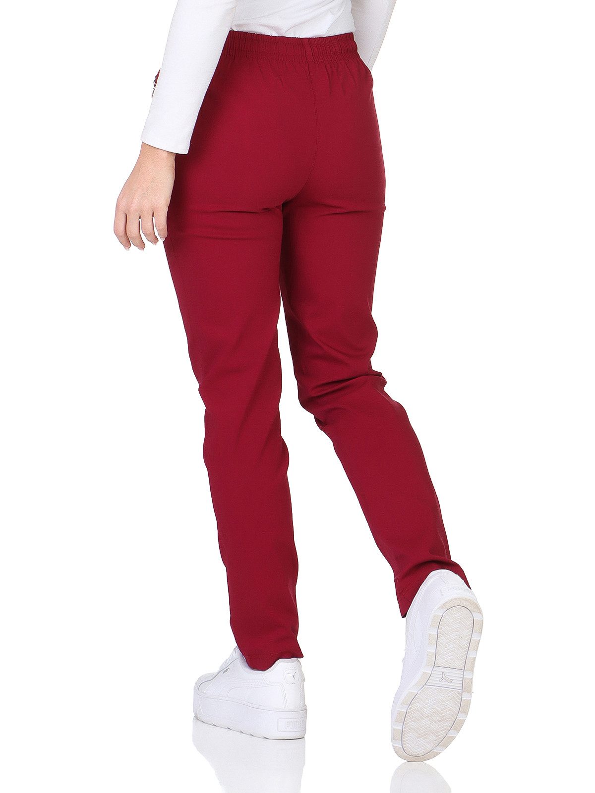 Alica Collection Chinohose Schlupfhose Damen Stretch Hose leichte Sommerhose - Kurzgröße mit Gummibund & Kordelzug, in großen Größen erhältlich
