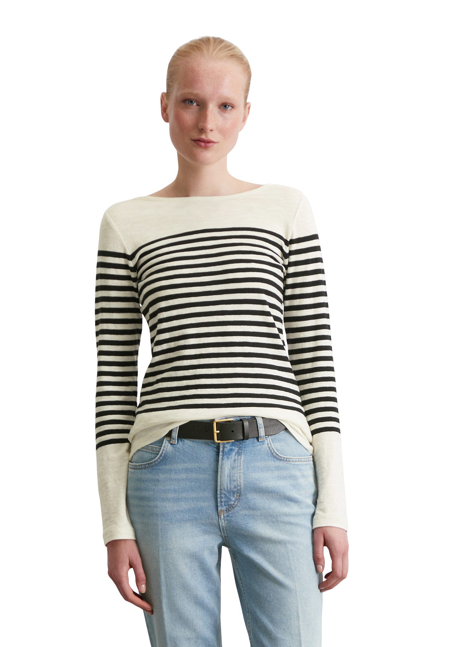 Marc O'Polo Langarmshirt aus Slubjersey günstig online kaufen