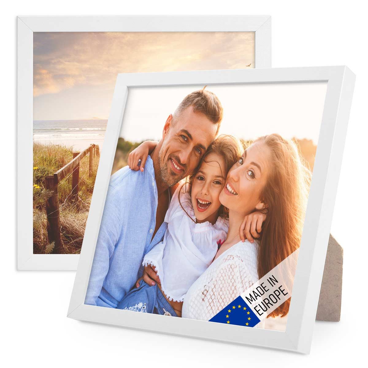 PHOTOLINI Bilderrahmen 2er Set Massivholz-Rahmen Modern günstig online kaufen