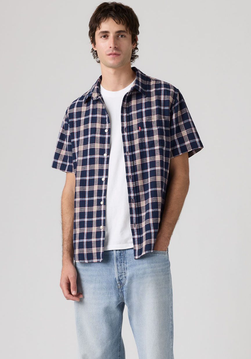 Levi's® Kurzarmhemd SUNSET 1 PKT STANDRD Leinenstruktur günstig online kaufen