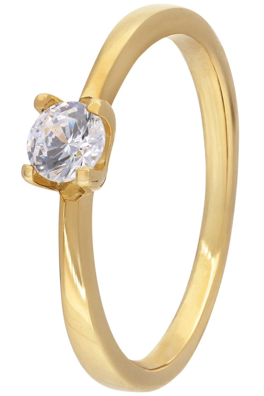 trendor Solitärring Gold 333/8K mit Zirkonia günstig online kaufen