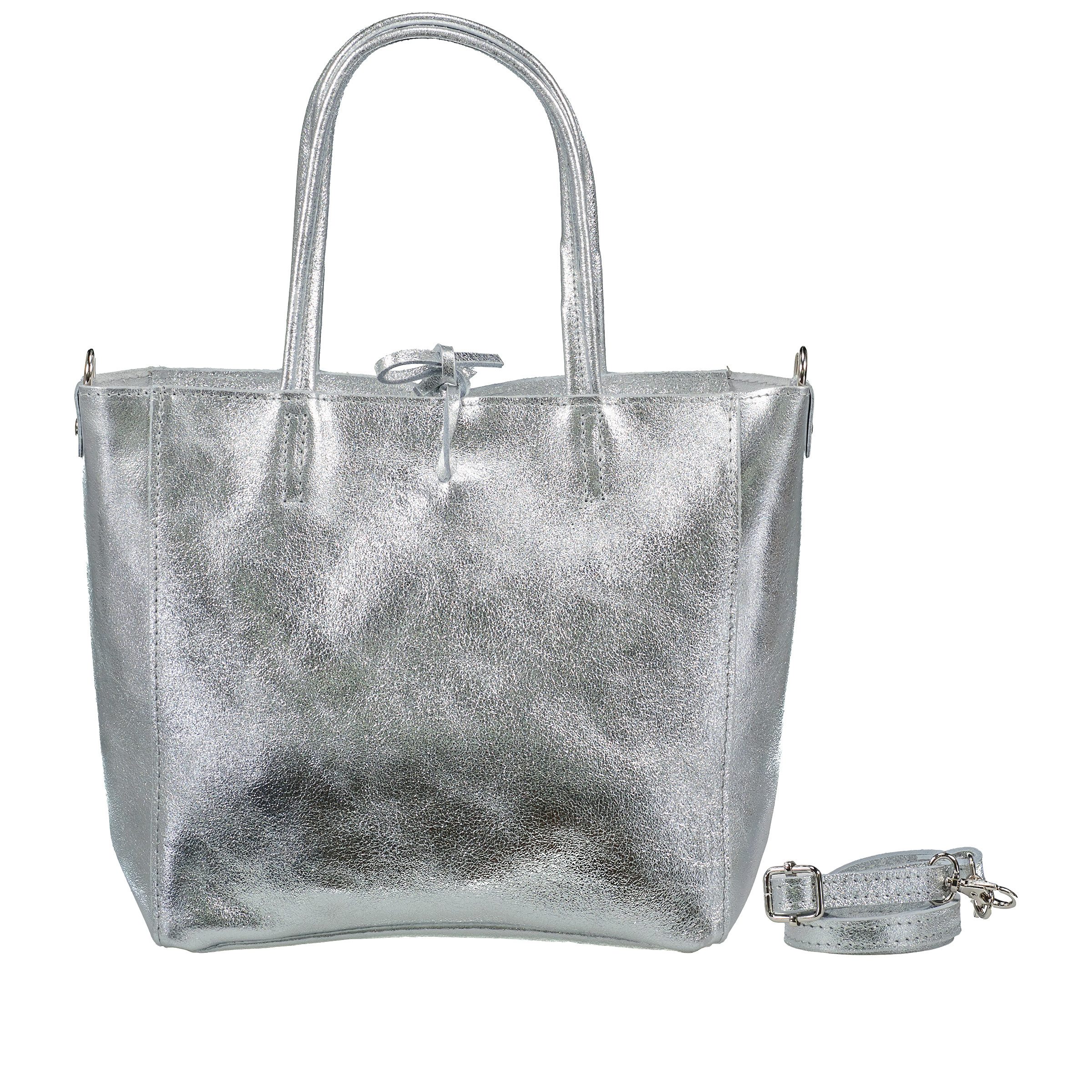 Hausfelder Manufaktur Handtasche Metallic