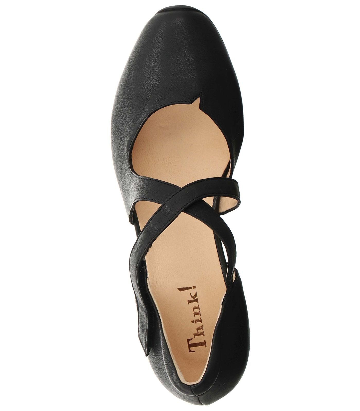 Pumps Think! Schwarz Leder Pumps