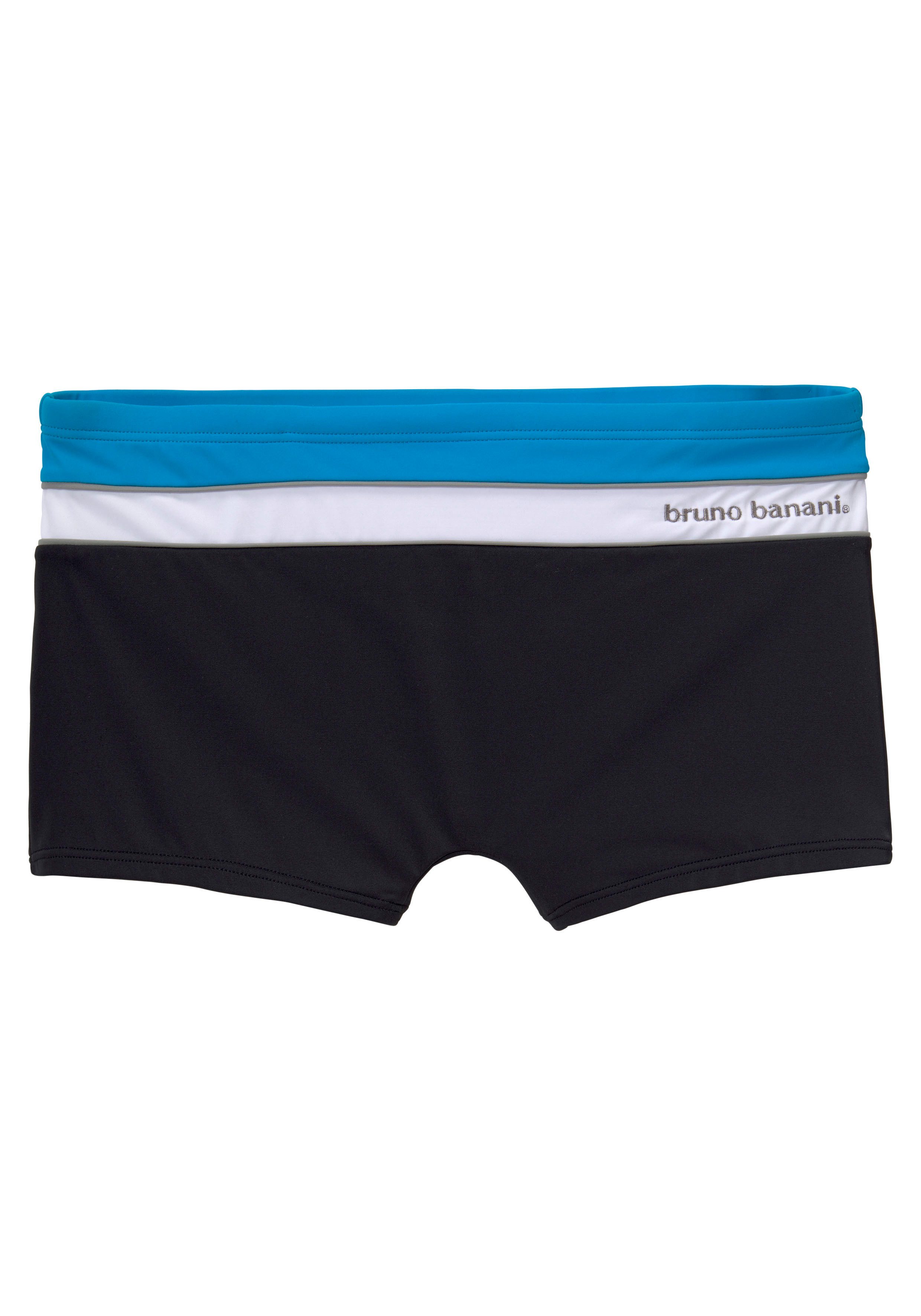 Bruno Banani Boxer-Badehose mit Kontraststreifen – Bild 2 von 4