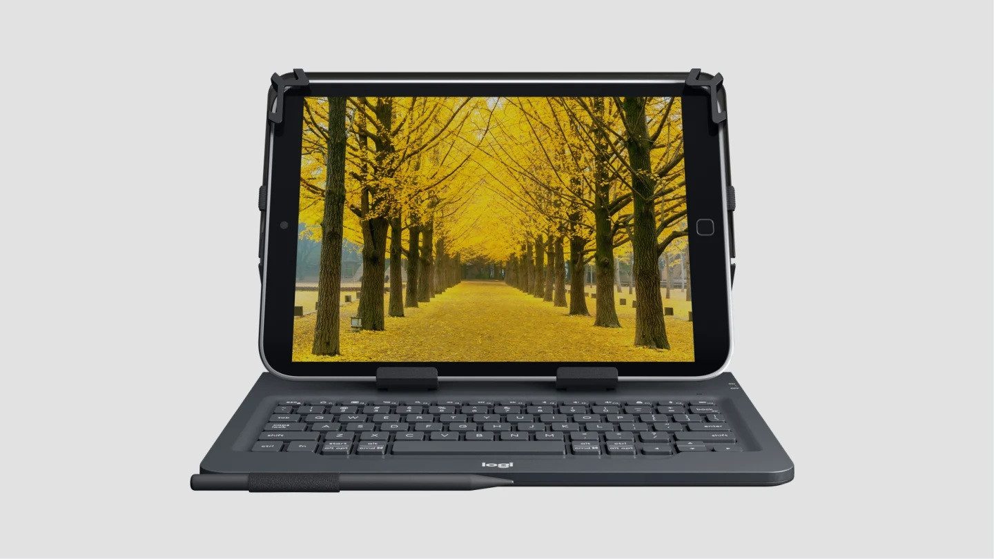 Logitech Universal Folio mit integrierter Tastatur für 9-10 Zoll Tablets, iPAD Tablet-Tastatur – Bild 4 von 4