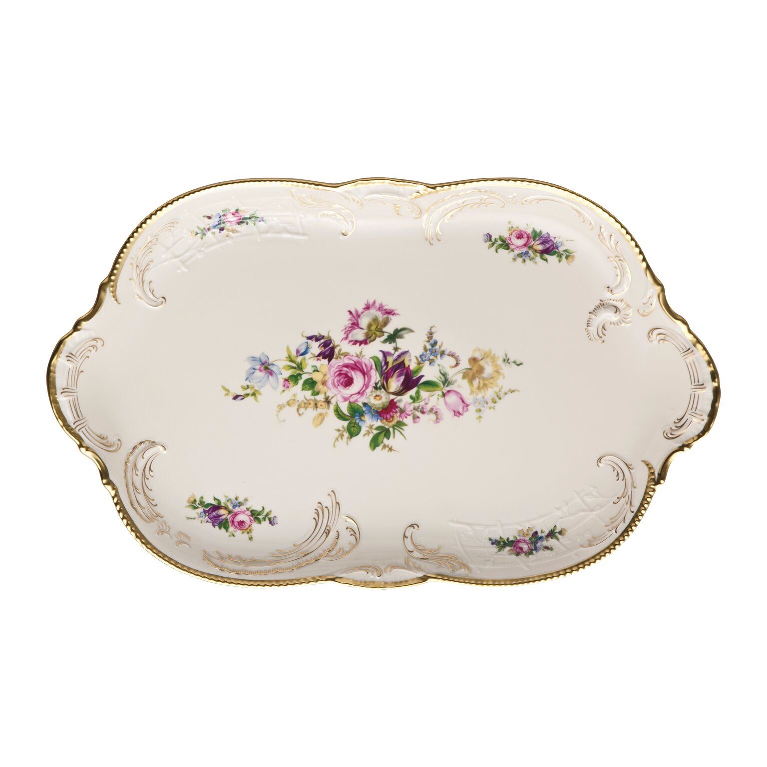 Rosenthal Servierplatte Rosenthal Sanssouci Elfenbein Platte, Porzellan, Porzellan