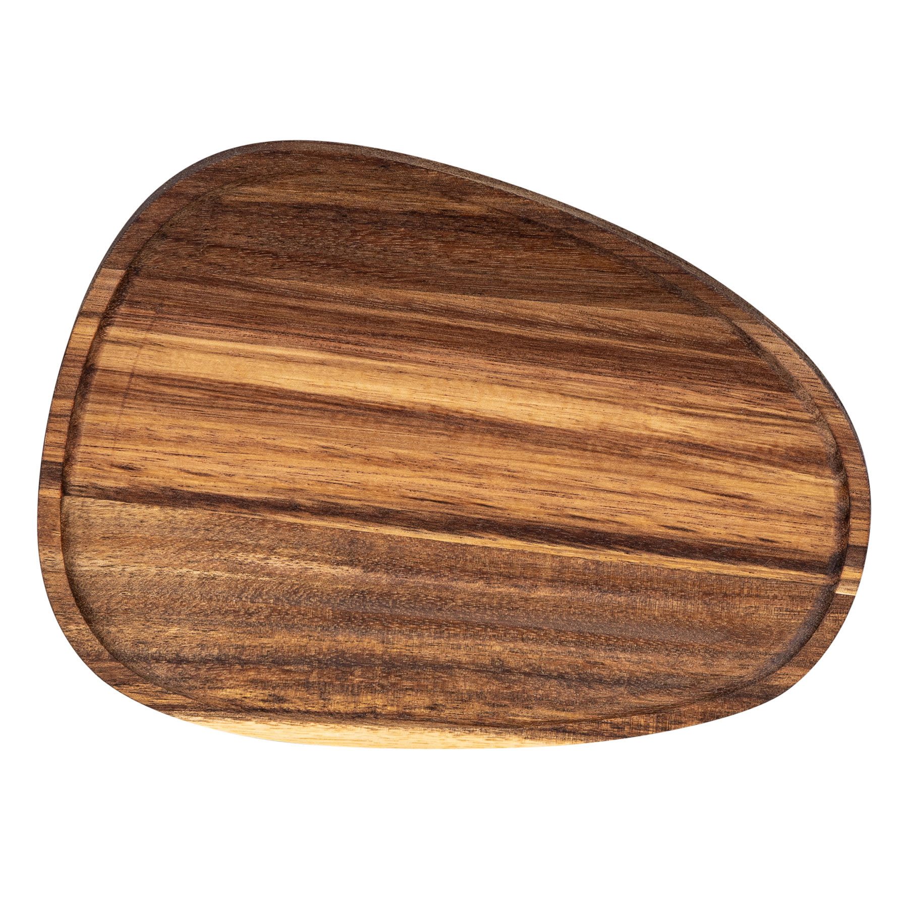 Levandeo® Servierteller, Tablett Akazienholz L22cm Holz Teller Dekoschale Serviertablett Deko