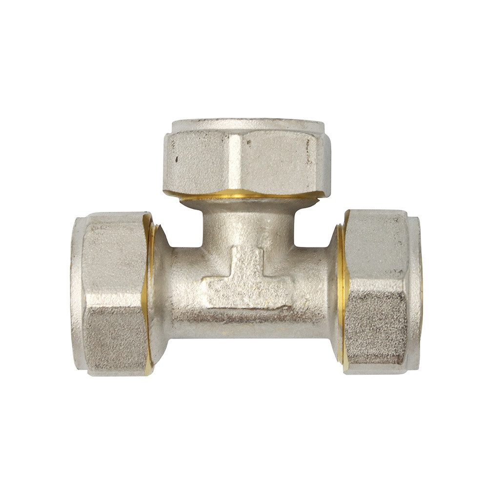 PipeTec Deutschland Gewindefitting Pipetec Klemmring Schraubfitting T-Stück 26x3mm Mehrschichtverbundrohr