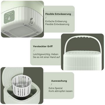 DOPWii Wäscheschleuder Mini Waschmaschine Faltbar,6L Wäschewanne,Für Babykleidung,Unterwäsche, 7200 U/min