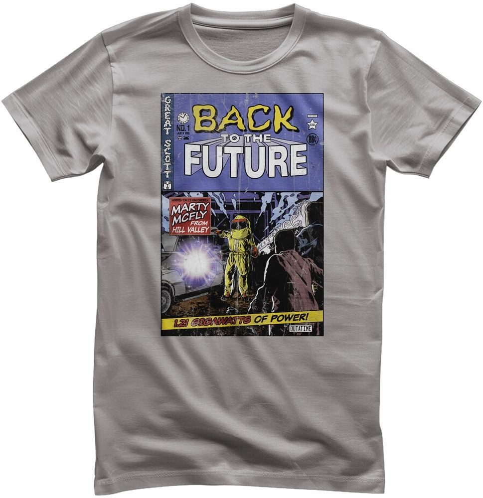 Back to the Future T-Shirt Back To The Future Comic Book Cover T-Shirt