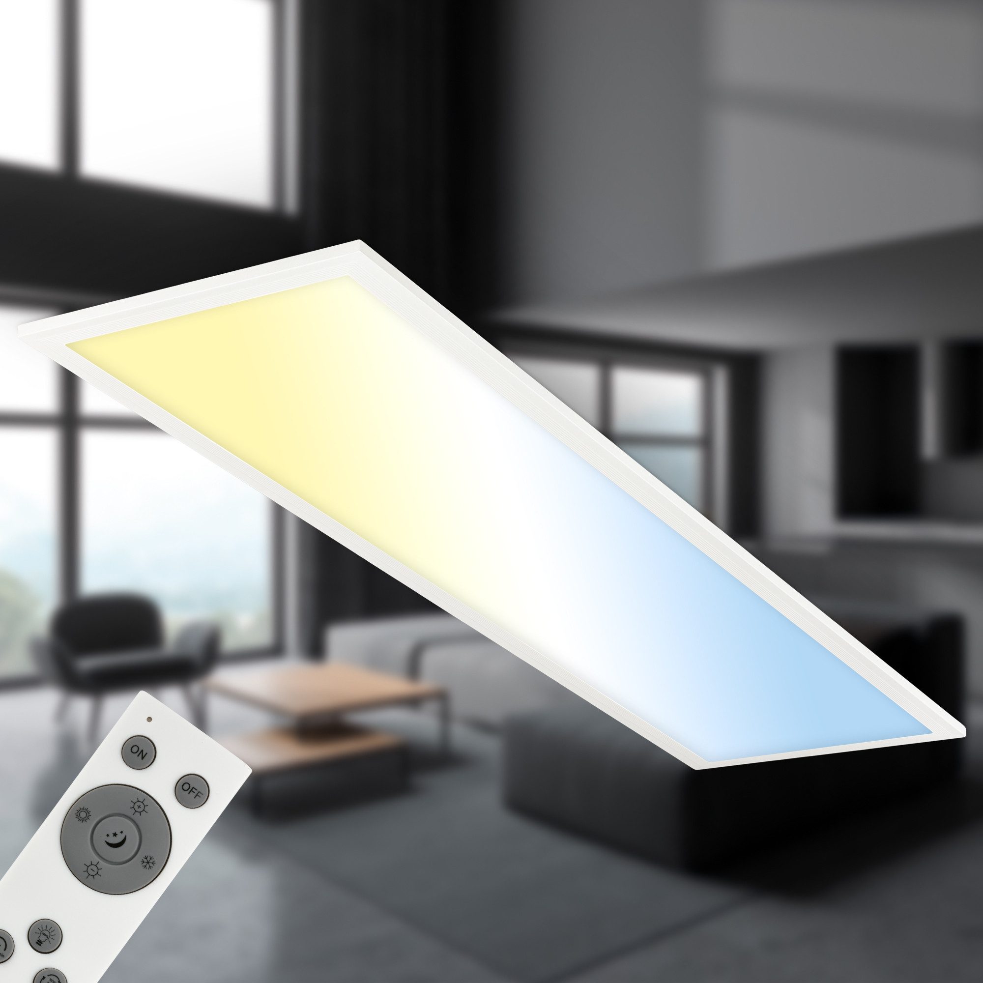 Briloner Leuchten LED Panel SIMPLE, CCT, LED fest integriert, Tageslichtweiß, Neutralweiß