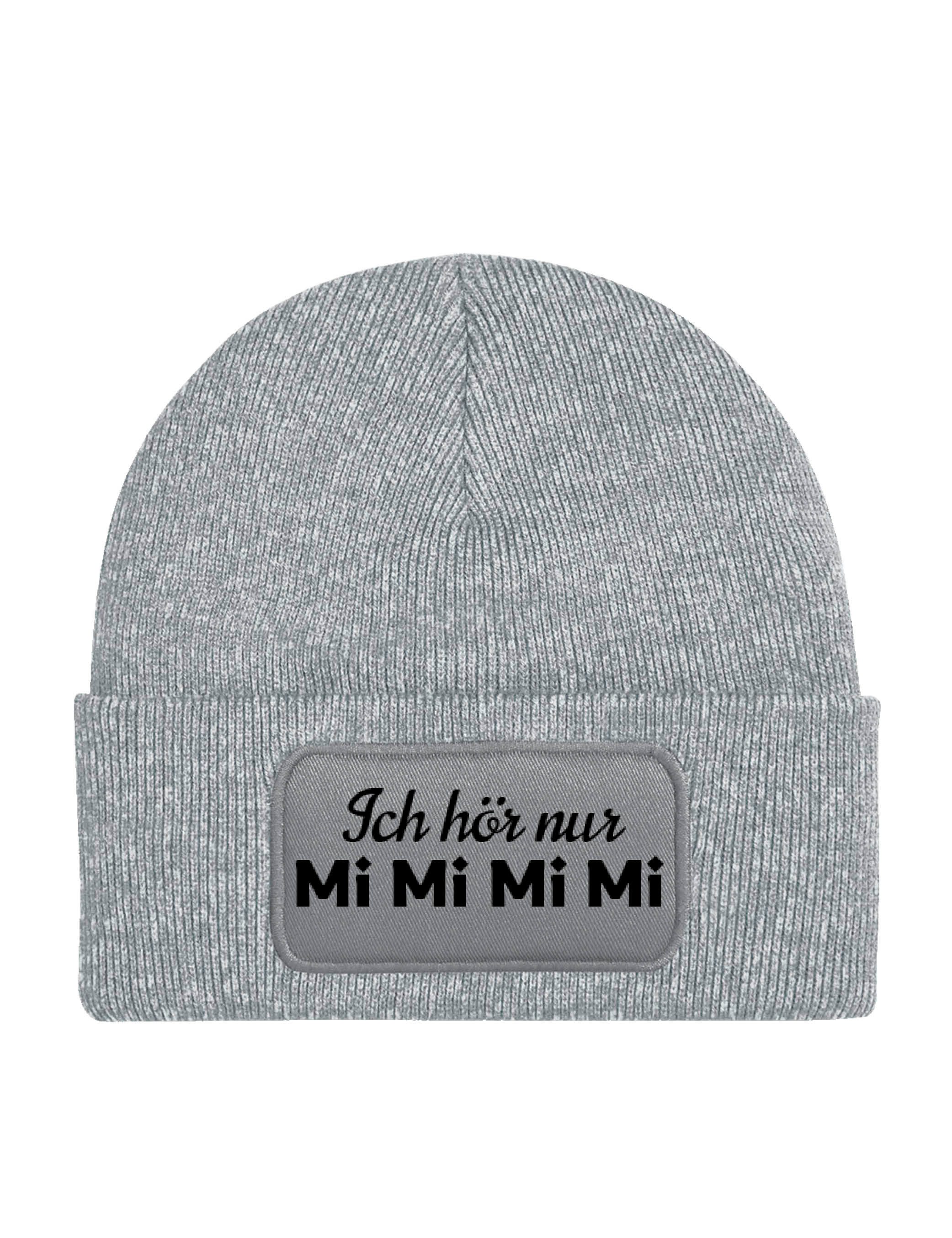 Beanie Herren & Damen unisex Mütze Beanie "MiMiMiMi" Print Statement Geschenk