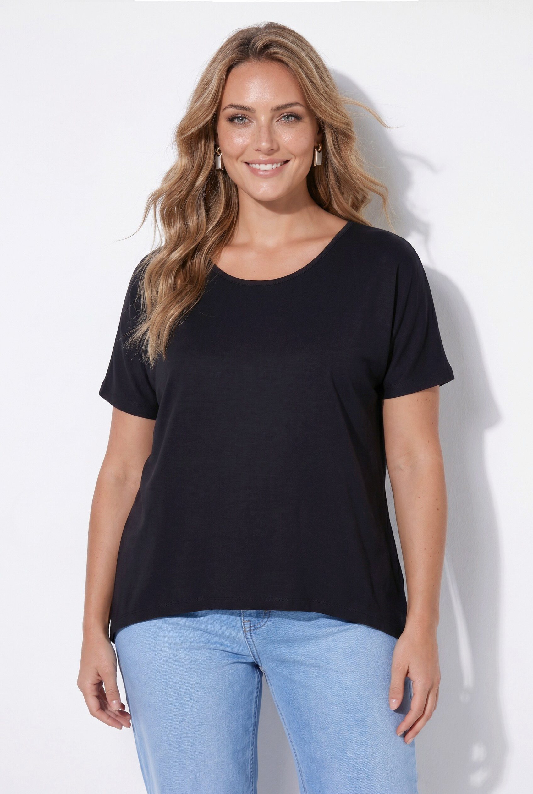 Angel of Style T-Shirt Zipfelshirt Zipfelsaum Halbarm