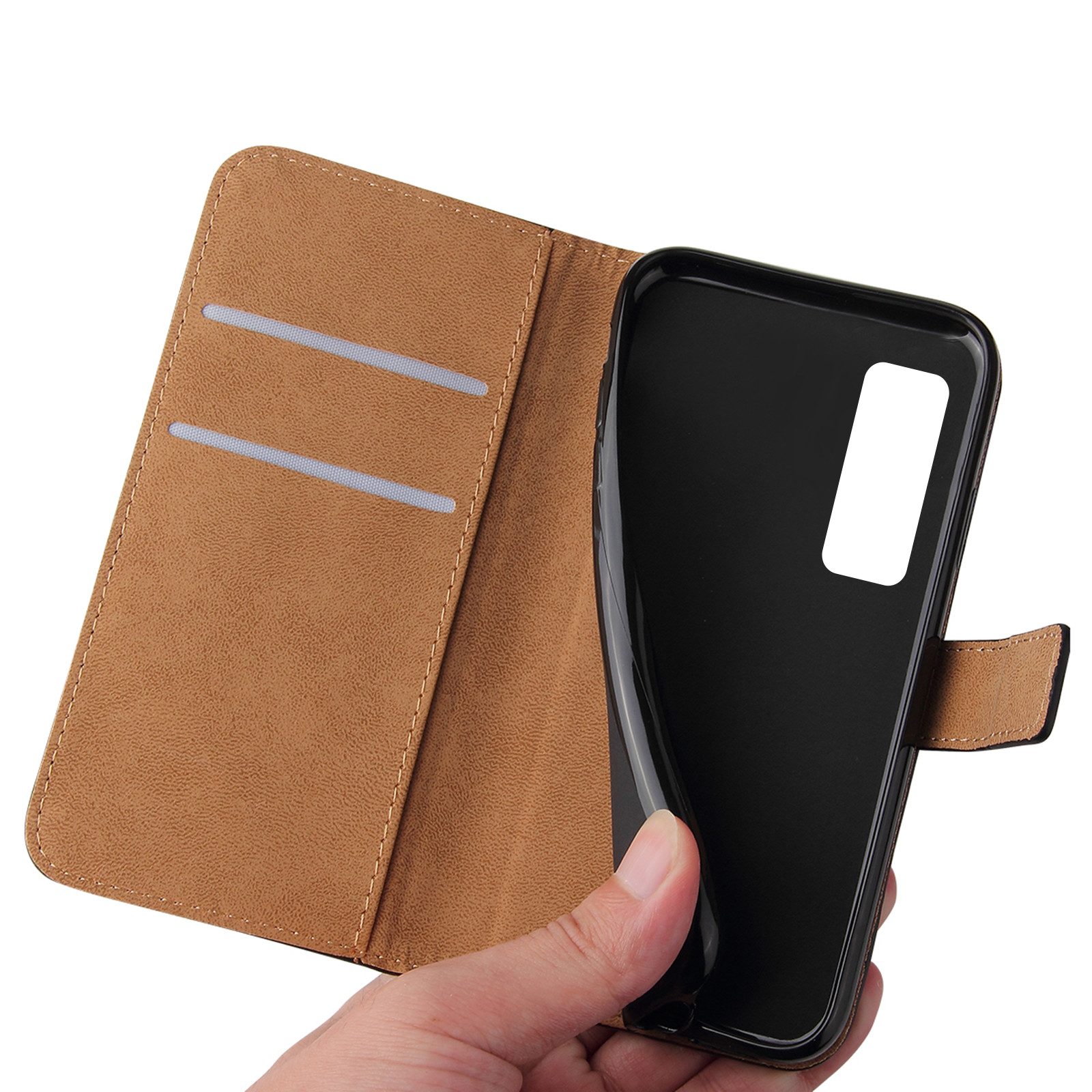 Tec-Expert Handyhülle Klapp Hülle für Huawei P20 5.8 Zoll, 5.8, Flip Case für Huawei P20