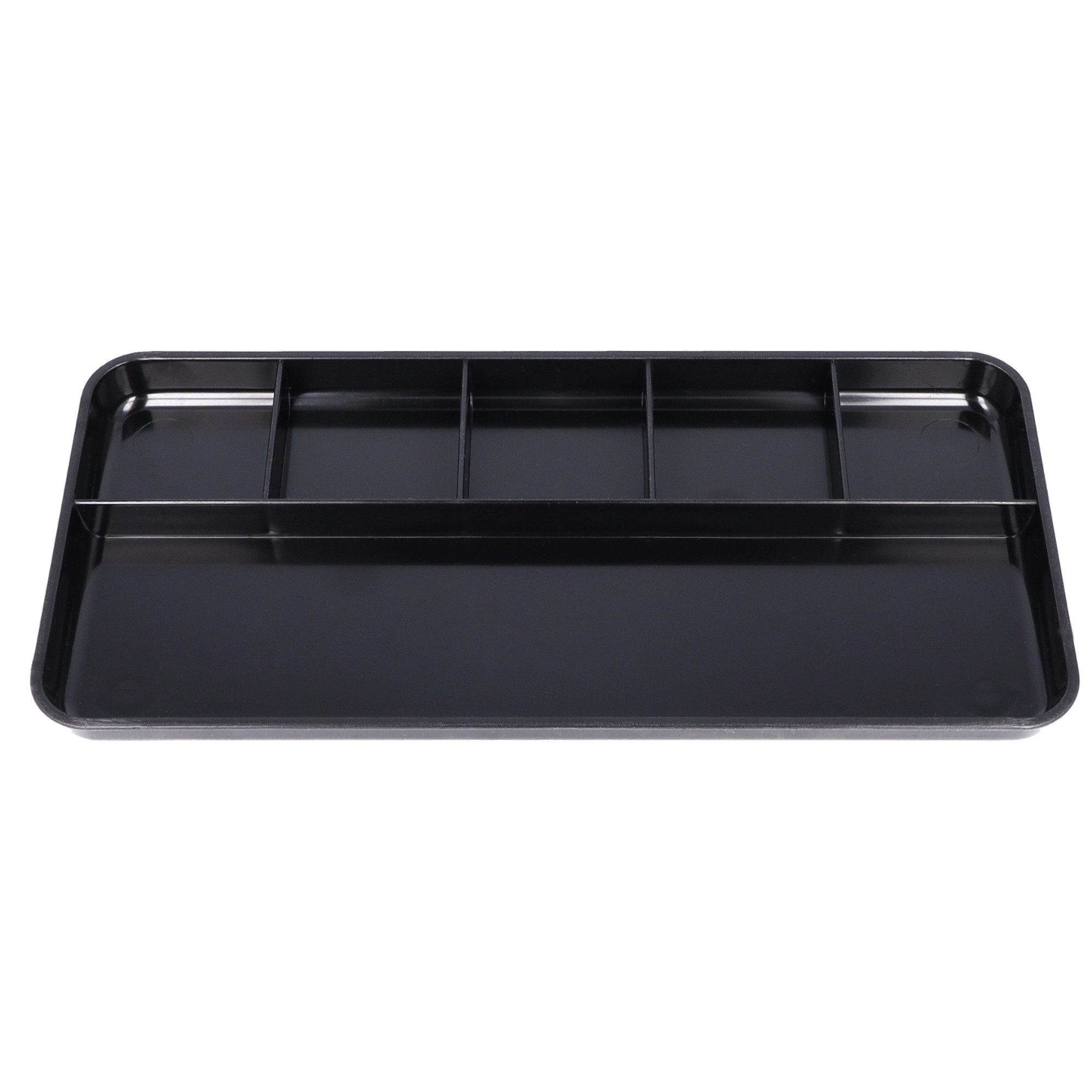 WESTCOTT Tischaufsatz Stifteschale E-744584 00 25x12x1,6cm Kunststoff 6 Fächer schwarz
