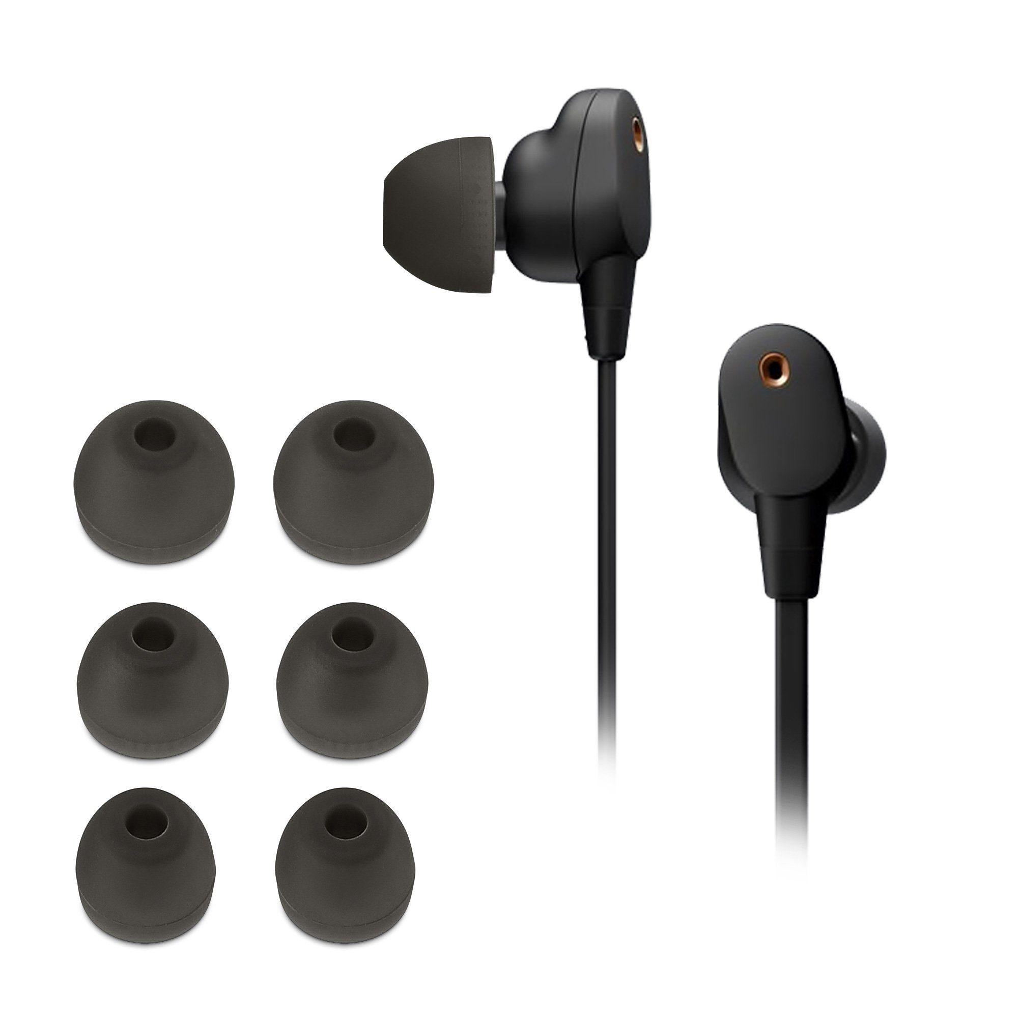 kwmobile 6x Polster für Sony WI-1000XM2 Ohrpolster (3 Größen - Silikon Ohrstöpsel In-Ear Kopfhörer)