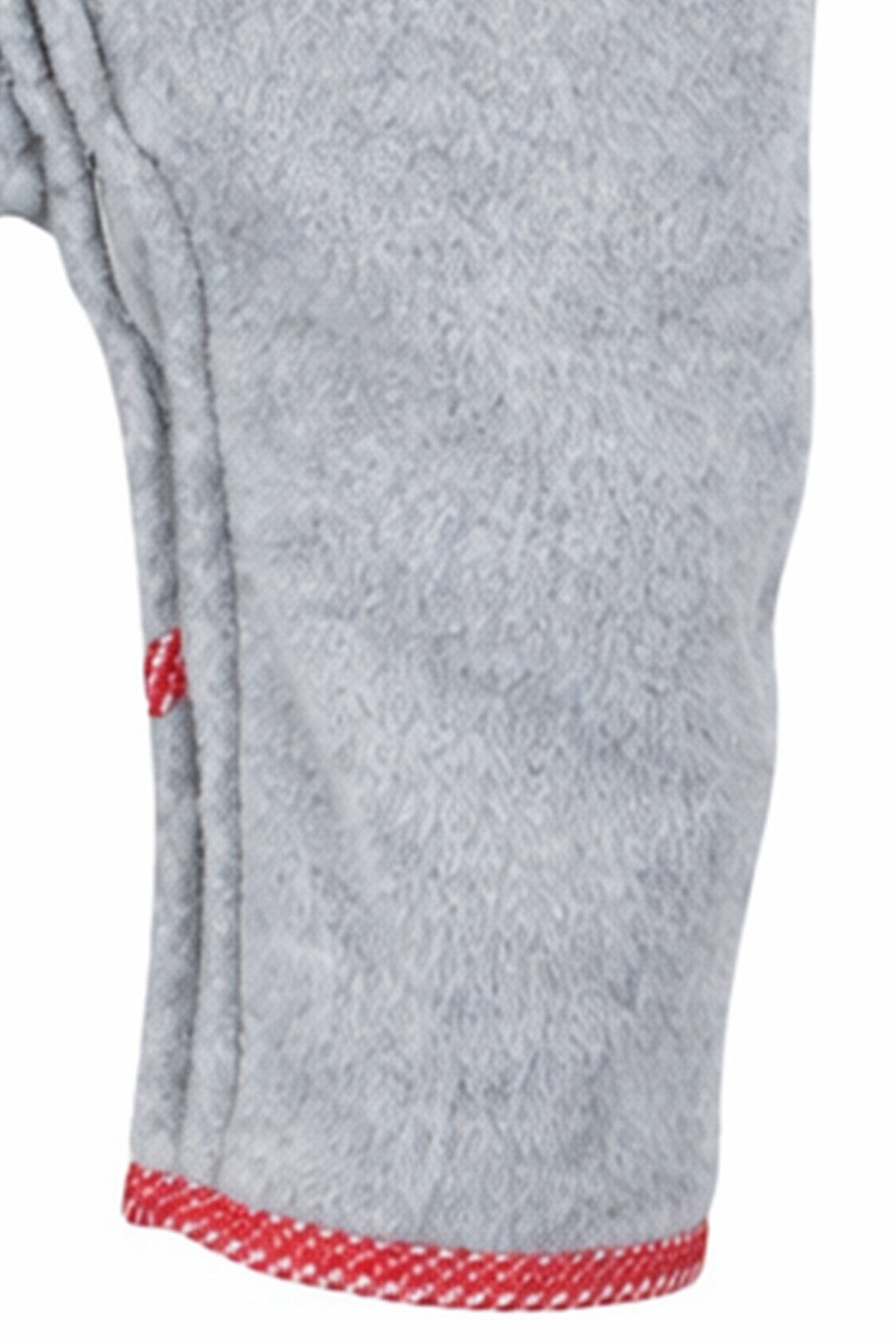 BONDI Strampler Kuscheliger Baby Fleece-Overall "Kuh" 93665 - Grau, Kinder