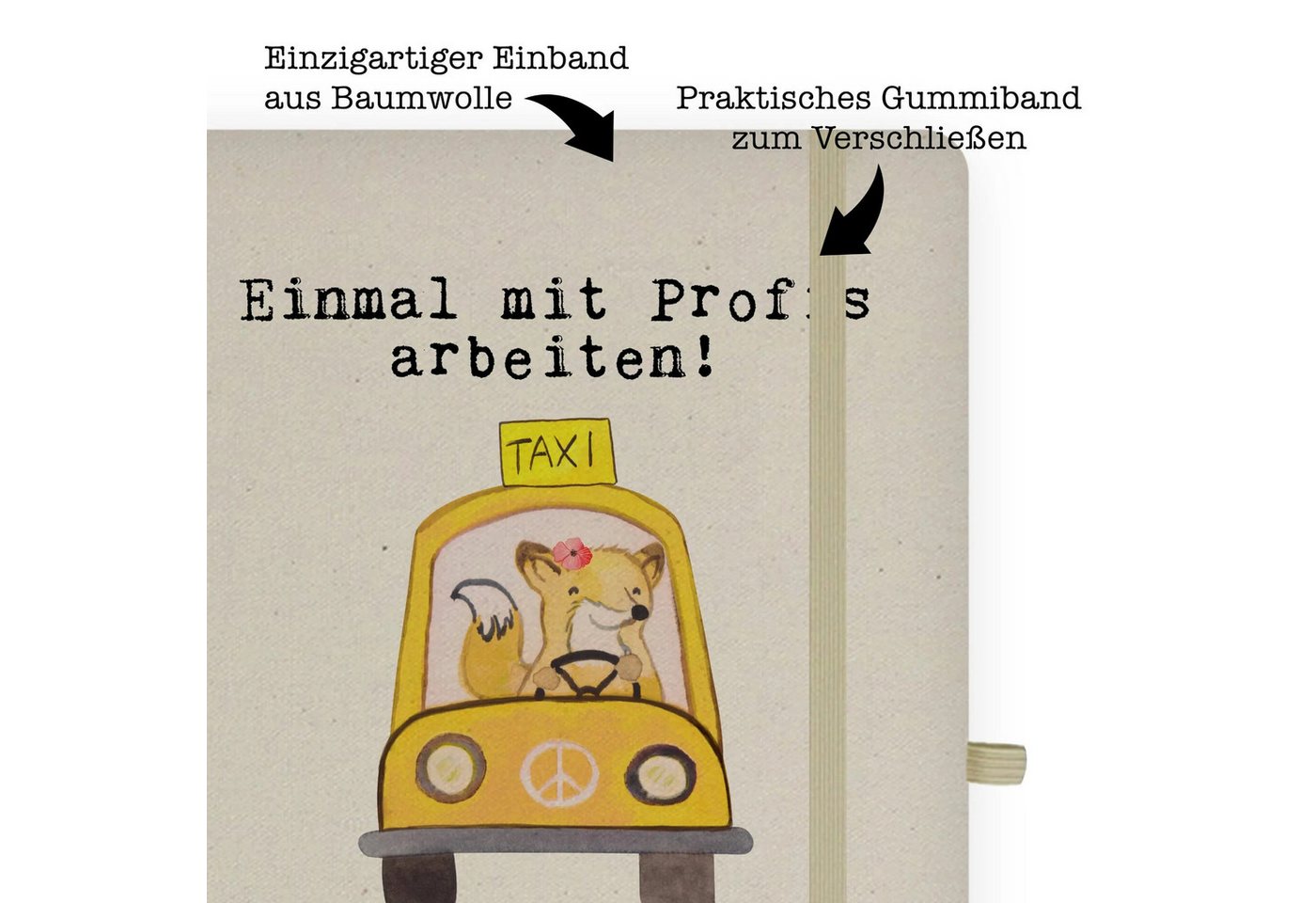 Thumbnail - Mr. & Mrs. Panda Notizbuch Taxifahrerin Leidenschaft - Transparent - Geschenk, Arbeitskollege, A Mr. & Mrs. Panda, Inspi...