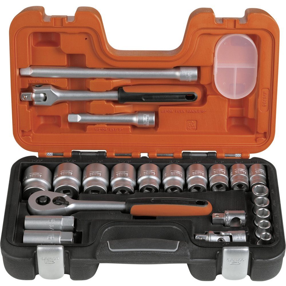 BAHCO Steckschlüssel Bahco Steckschlüsselsatz 24teilig S240AF
