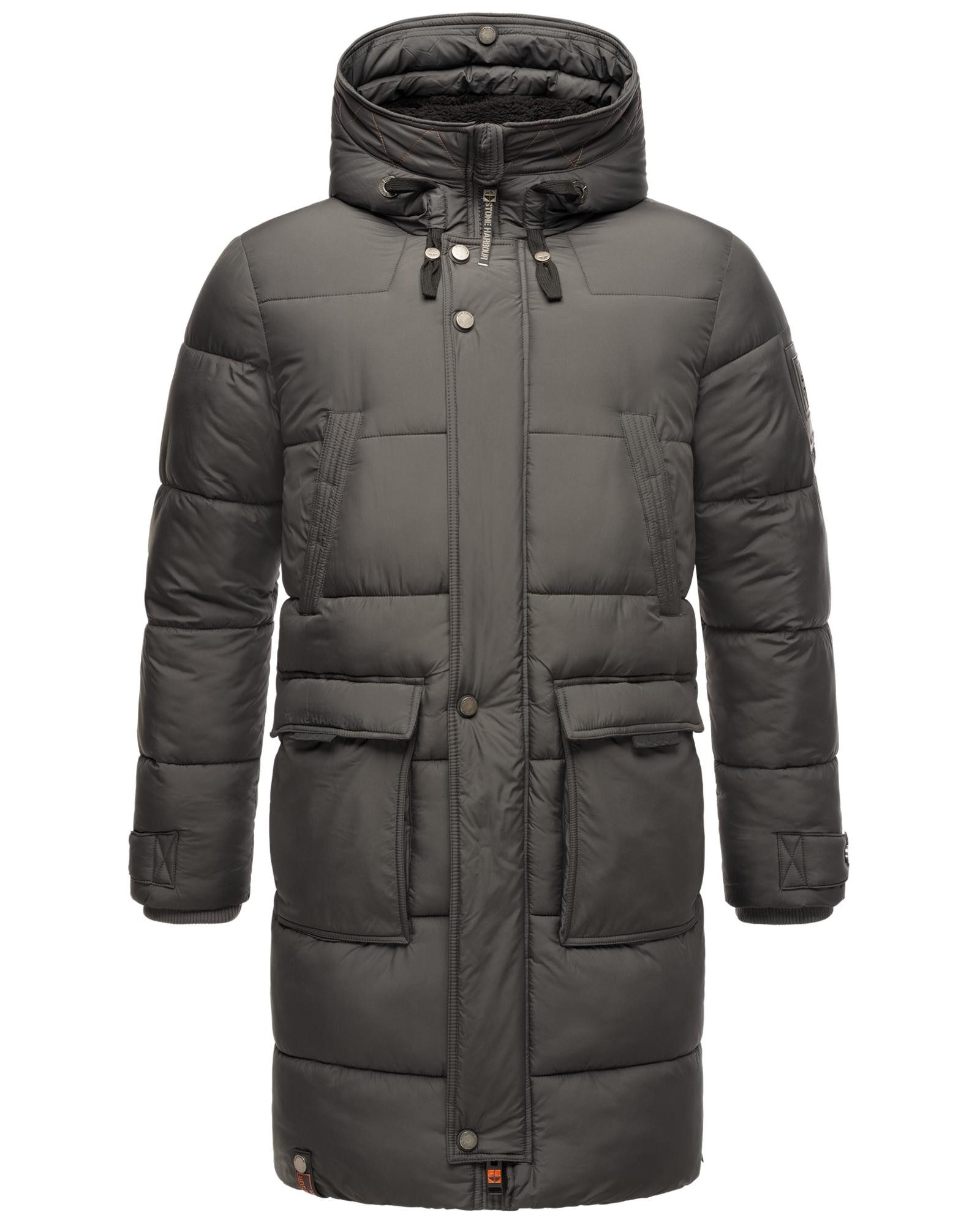 Stone Harbour Wintermantel Beviis Warmer Winter Steppmantel mit coolen Details