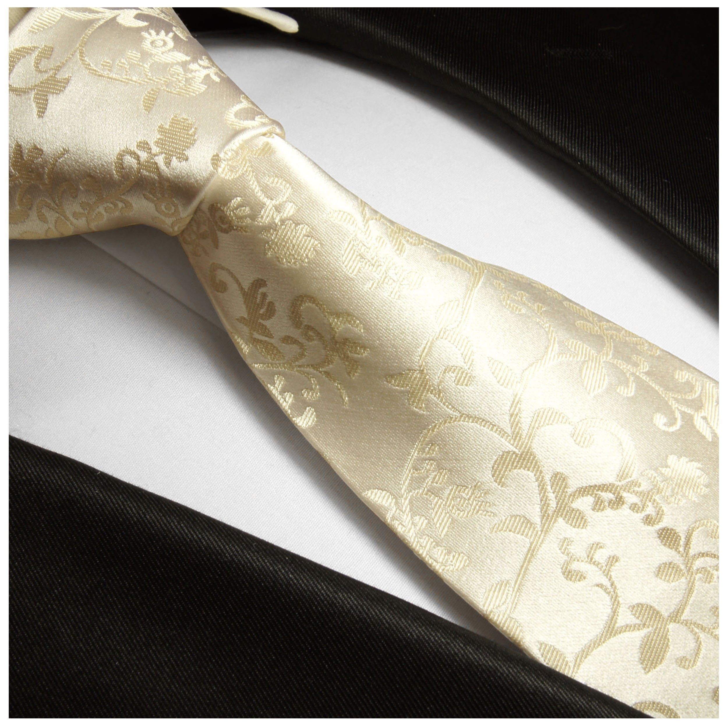 Paul Malone Krawatte Herren Hochzeitskrawatte floral - Mikrofaser - Bräutig günstig online kaufen