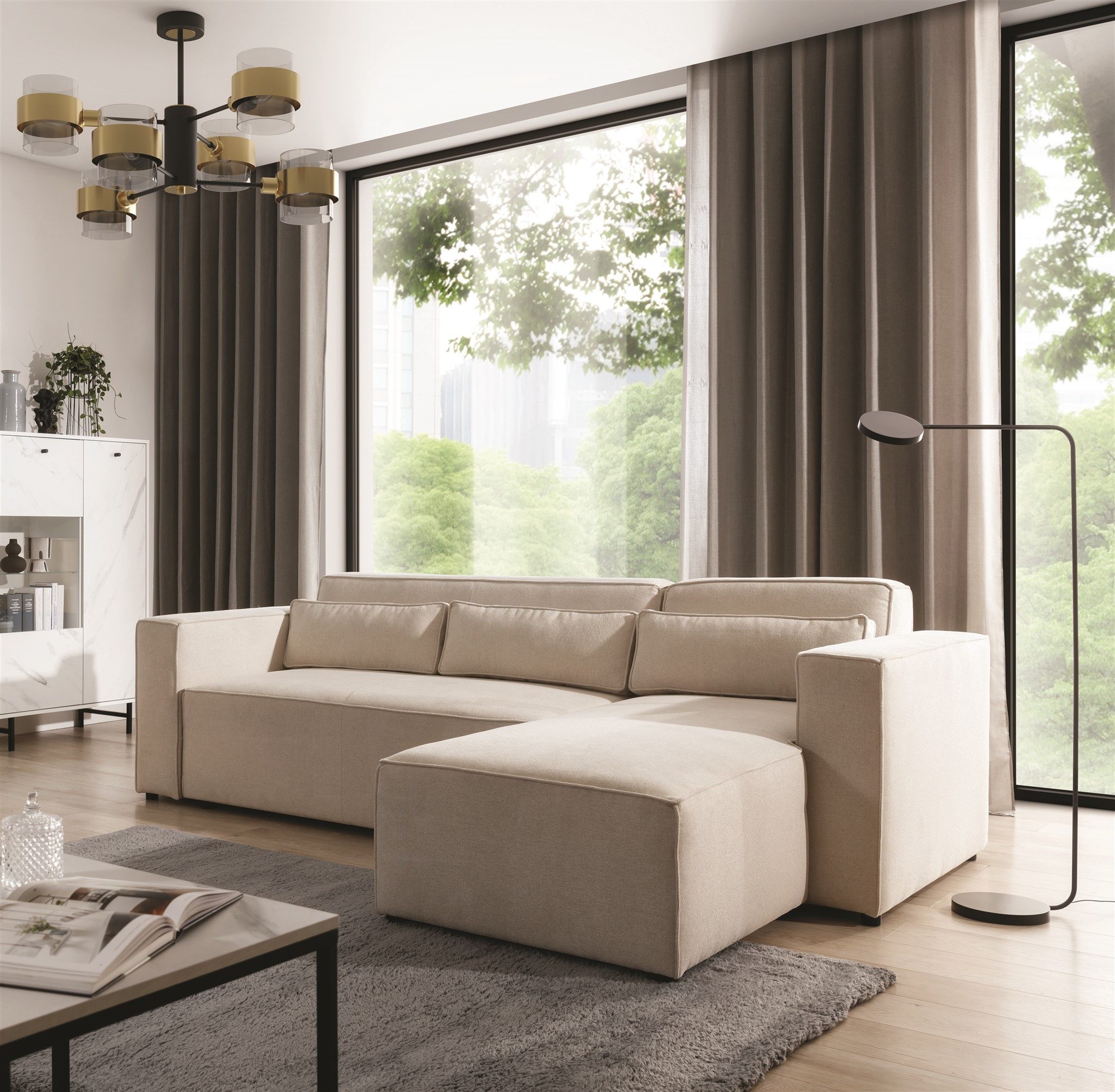 Fun Möbel Ecksofa Schlafsofa WALDO in günstig online kaufen