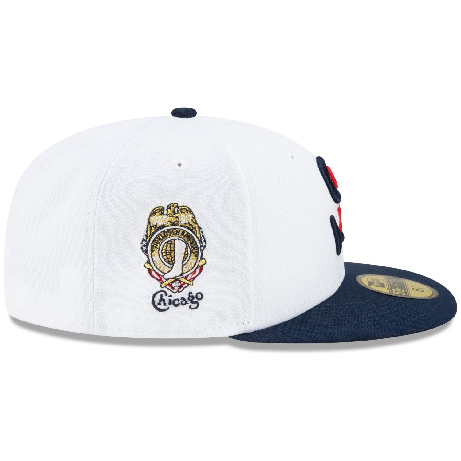 Era New SERIES Chicago Fitted WORLD 59Fifty Cap White Sox
