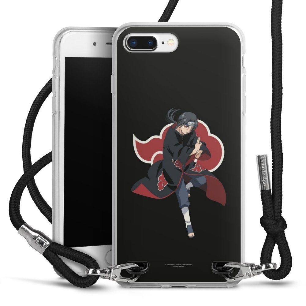 DeinDesign Handyhülle Itachi Uchiha Offizielles Lizenzprodukt Naruto Shippuden, Apple iPhone 8 Plus Handykette Hülle mit Band Case zum Umhängen