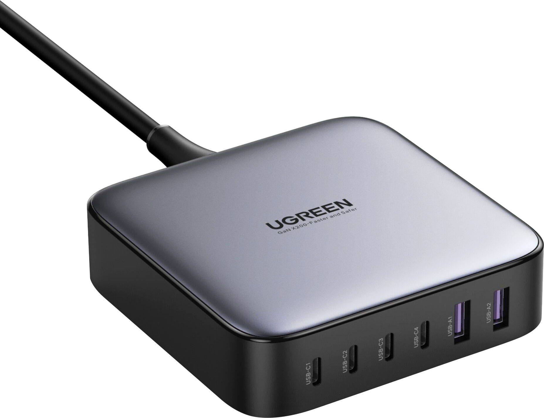 UGREEN Nexode 2xUSB-A + 4xUSB-C 200W Desktop Fast USB-Ladegerät