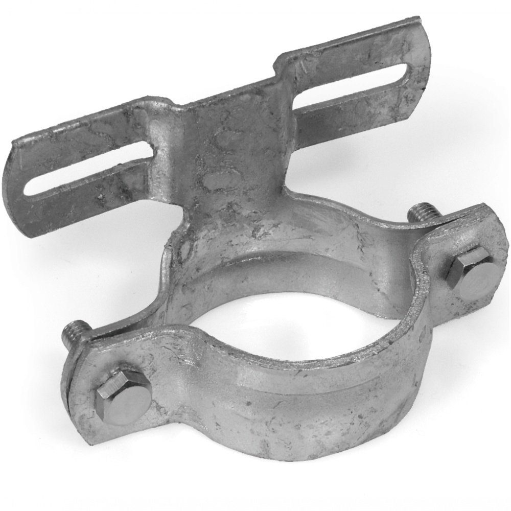 Dreifke Verkehrsschild Rohrschelle, 70 mm Lochabstand, Typ R 107, wetterfest, Ø 60 mm