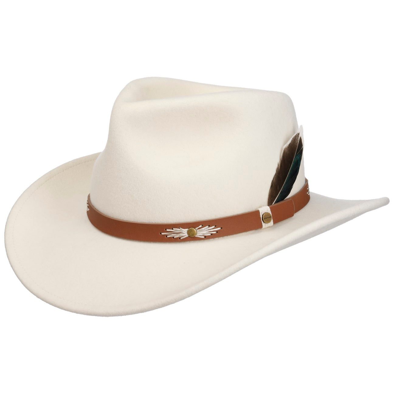 Stetson Cowboyhut (1-St) Wollhut mit Lederband