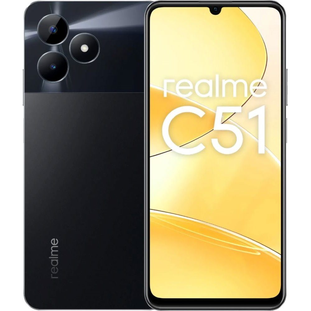 Realme C51 128 GB / 4 GB Smartphone carbon black Smartphone (6,74