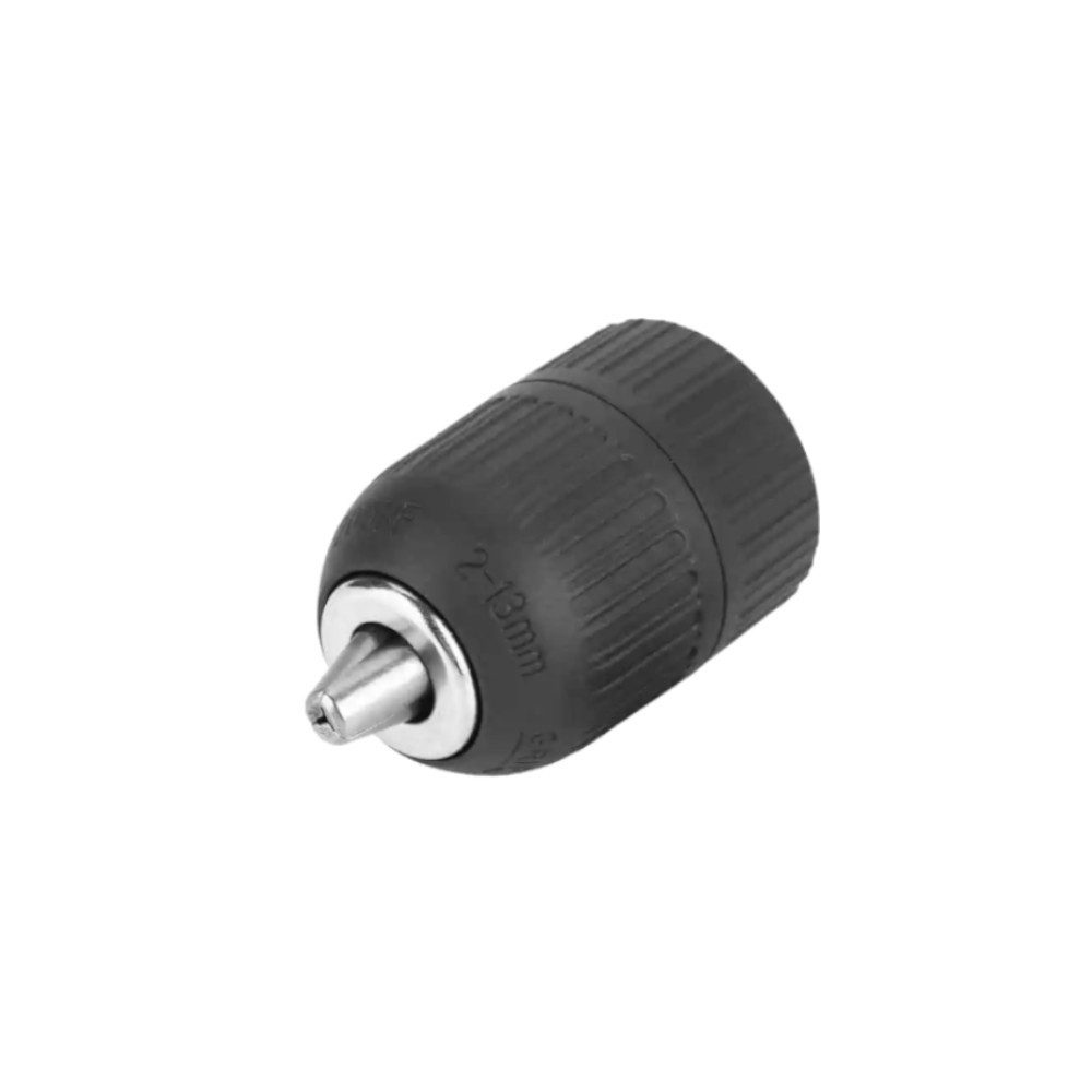 Trade-Shop Schnellspannbohrfutter 3/8" x 24 UNF passend für Metabo, Festool, Hilti, Hitachi, Ryobi, Fein, Spannweite bis 13.00 mm, Spannbereich: 2 bis 13mm / Длина: ca. 73mm / Durchmesser: ca. 43mm