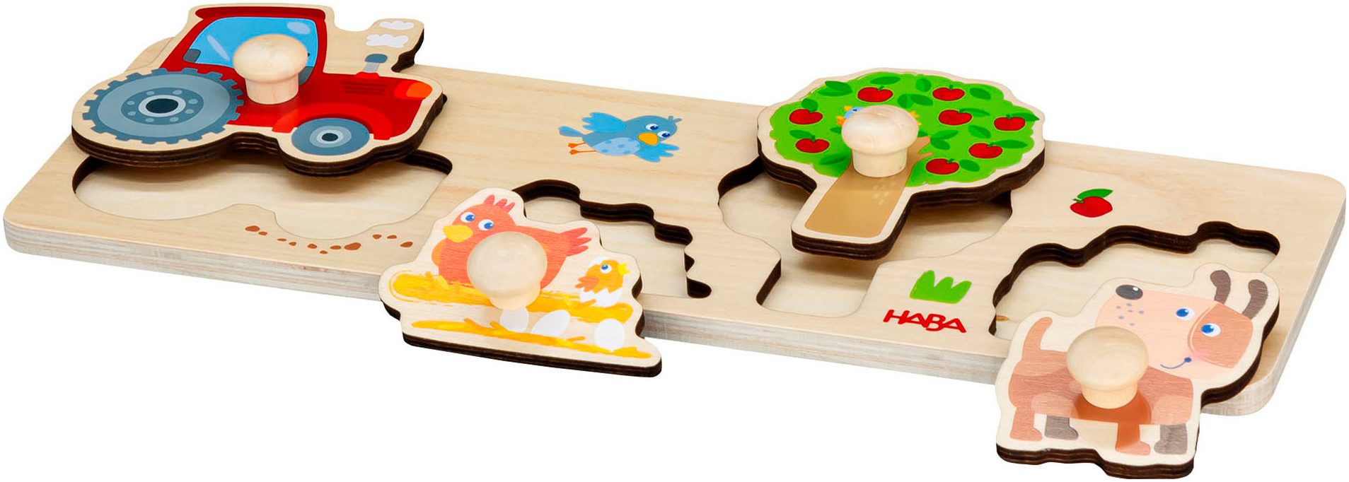 Haba Steckpuzzle Bauernhof, Puzzleteile günstig online kaufen